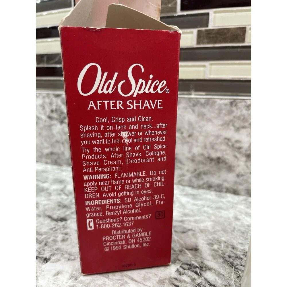 Vintage 100% Full Old Spice AFTER SHAVE 4.25 Fl. Oz New NIB